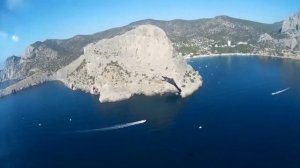 Крым. Судак. Полет на парашюте за катером.