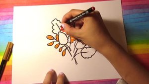 Рисунок на 1 сентября /  Как нарисовать ОСЕННИЙ БУКЕТ фломастерами / ДЕНЬ ЗНАНИЙ