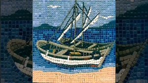 Панно из мозаики, лодки и корабли, идеи для творчества @mozaika_krd123