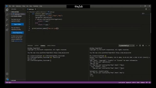 Python Tutorial for Beginners | Classroom  7|  How to write python program?
