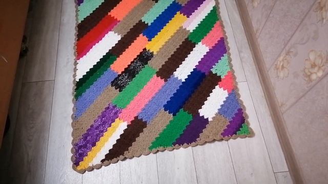 СП. Свяжи не только плед. 5 Отчёт. Обвязка ковровой дорожки узором Ракушки. г.Стерлитамак Прибрежны смотреть онлайн