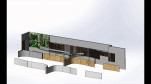 Оформление стены панелями кориан  сложной конфигурации