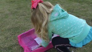 ВЛОГ Диана на Пикнике строит Домик Минни Маус Видео для Детей Новый Год Minnie Mouse kids playhouse