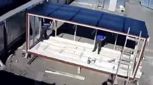 Сборка строительной бытовки