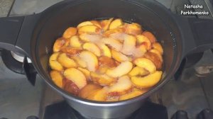 Простой Рецепт Варенье из Персиков на Зиму / Персиковое Варенье Янтарного Цвета Дольками / Peach Ja