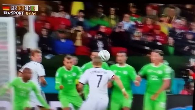 FAIL. Thomas Muller free kick Germany vs Algeria