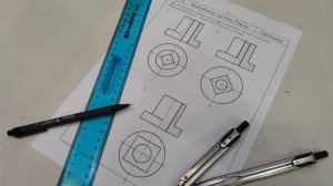 БГТУ Начертательная геометрия. Решение рабочей тетради. Тема: Проекционное черчение. Разрезы. N81