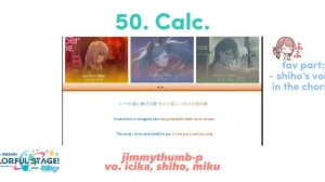 my top 100 favorite project sekai songs! (as of 5/27/2023)