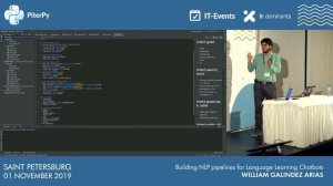 [ENG] William Galindez Arias: Building NLP pipelines for Language Learning Chatbots / #PiterPy