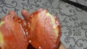 Томат Мамино сердце. Тест зрелых плодов.