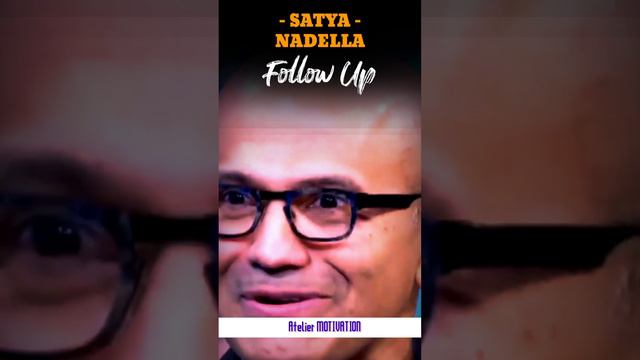 FOLLOW UP | ♥️ +ve Quotes ✨| Motivational Video ft. Satya Nadella