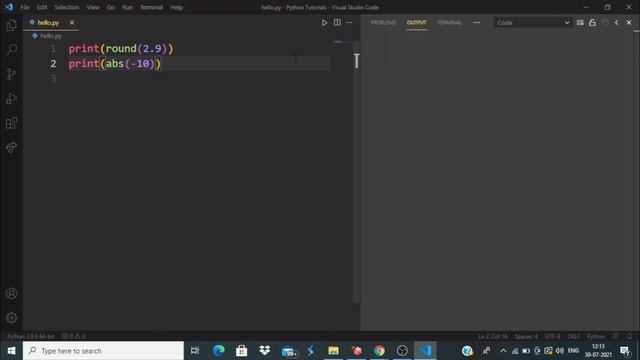Mathematical Functions in Python | Python Crash Course in Tamil (pt-16)