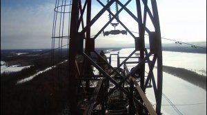 Вид с Высоты 80 метров, Переходная опора Просторы зимнего Вилюя