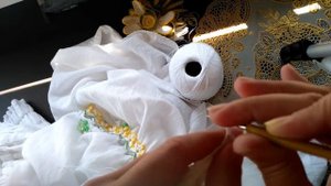 Вязание крючком Цветочная кайма Обвязка изделия крючком