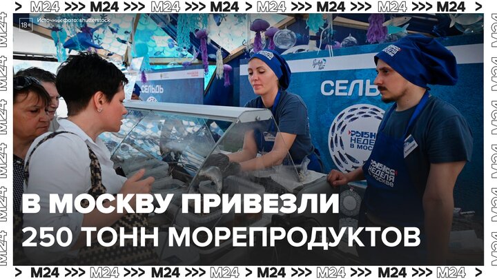 Более 250 тонн морепродуктов привезли в Москву в рамках Рыбной недели - Москва 24