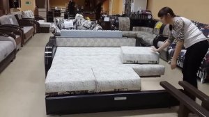 Диван 'Граф' тройной расклад с ящиками