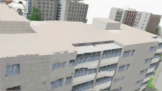 Благоустройство и озеленение квартала. Видеооблёт. смотреть онлайн