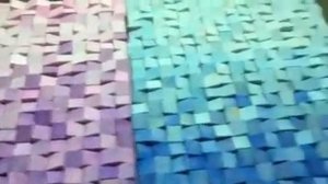 Деревянное панно из кубиков на стену. Украшение интерьера