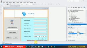 10. Library Management System in C# - Issue Book Design