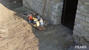 Заливка пола в сарае для свиней. Как я сделал.