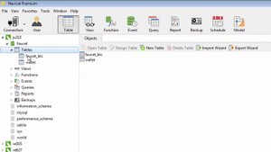 Импорт и экспорт таблиц MySQL программой Navicat
