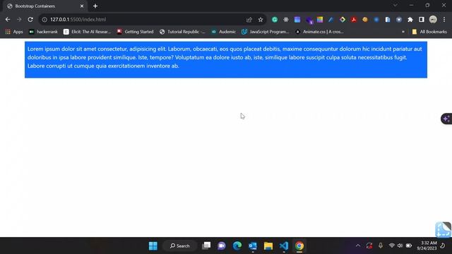 Introduction to Bootstrap Containers | Learn CSS 15 смотреть онлайн