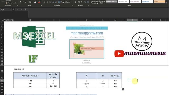 MS Excel IF function (1.5x speed) смотреть онлайн
