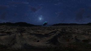 VR 360° Godzilla Atomic Breath in real life / Godzilla Beach Attack!