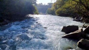 Mountain River, Turquoise Water and River Flowing Sounds