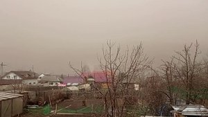 Пыльная буря в Дивногорске, 07.05.22