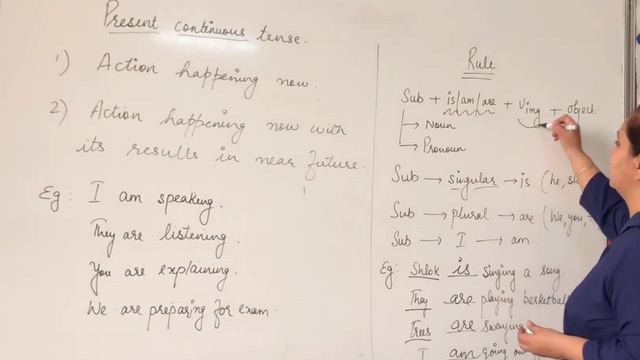 Present continuous and past continuous tense смотреть онлайн