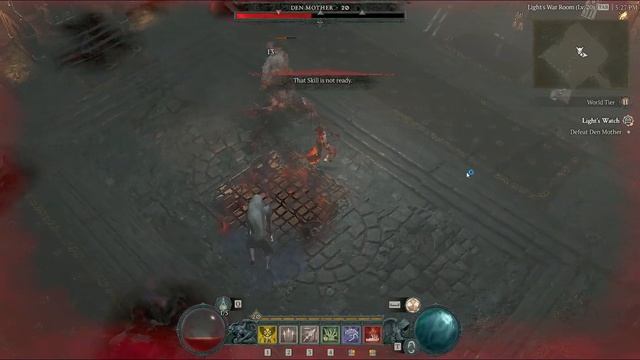 Diablo 4: No Summon Necromancer Beating Den Mother смотреть онлайн