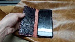 Кожаный чехол для смартфона своими руками.Обзор.