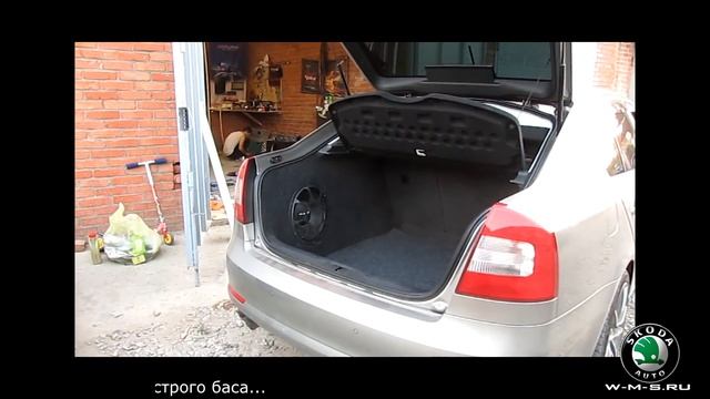 Установка аудиосистемы SQ в Skoda Octavia. Короб стелс, акустические стойки. смотреть онлайн