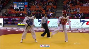 Taekwondo WTF. Чемпионат мира 2015. Gold Final. W-46. Romoldanova-Wongpattanakit.