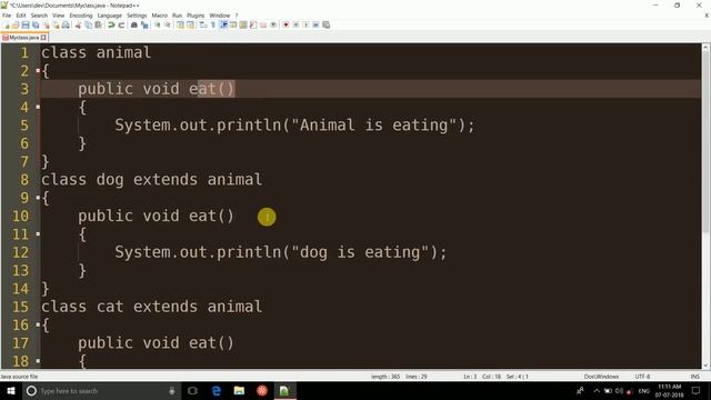 Run-Time Pollymorphism in java(Hindi) смотреть онлайн