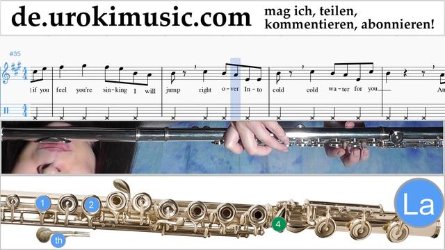 Flöte Lernen Major Lazer, Justin Bieber - Cold Water Teil#2 Flötenunterricht Noten Schule Lied смотреть онлайн