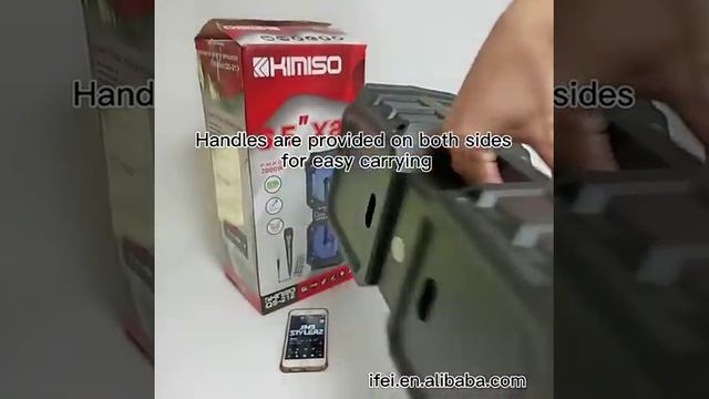 Портативная караоке-колонка Колонка Kimiso QS-212 смотреть онлайн