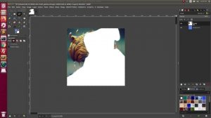 gimp tutorial |  Adding background and cutting out an image