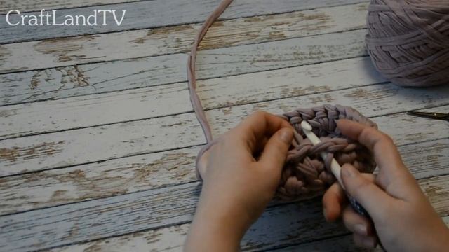 Корзина из трикотажной пряжи (мастер-класс)