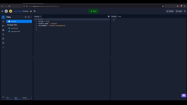 Level 1 Lesson 2 Python : Writing Comments & Variable