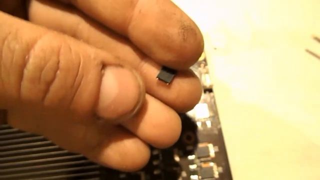 Ремонт видеокарты Palit GTS 450 : замена сгоревшего транзистора смотреть онлайн