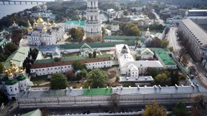 Киево-Печерская Лавра с высоты. 10.10.2021