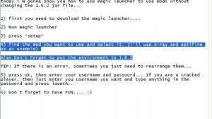 How to Use Minecraft Magic launcher 1.6.2.