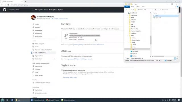 How to use GitHub with SSH Keys on Windows 10