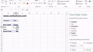 Changing Pivot Chart Affects Excel Pivot Table