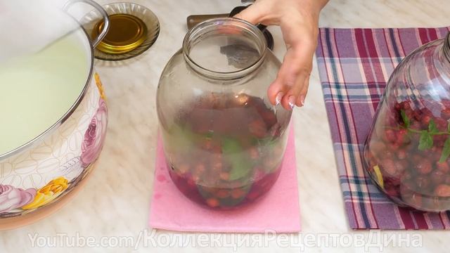 ??Компот из черешни и клубники на зиму! Фруктово-ягодное Мохито с мятой и лимоном! ?