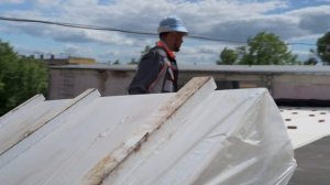 Плоская кровля, монтаж кровельной системы ТН Кровля Солид Технониколь. sistemskrov 89536639090