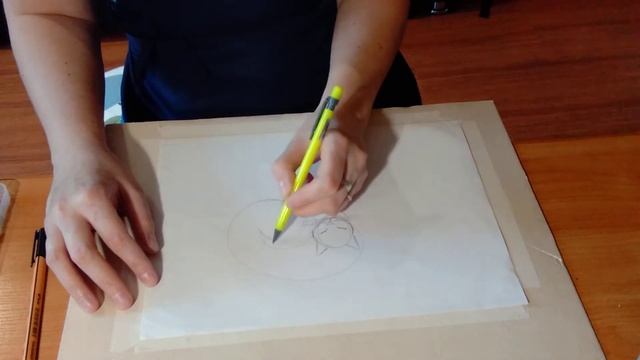 Скетчинг. Как нарисовать спящую кошку. смотреть онлайн