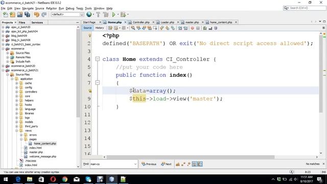 Day 26 – Learn CodeIgniter Front End Web Template Mastering Development Examples смотреть онлайн